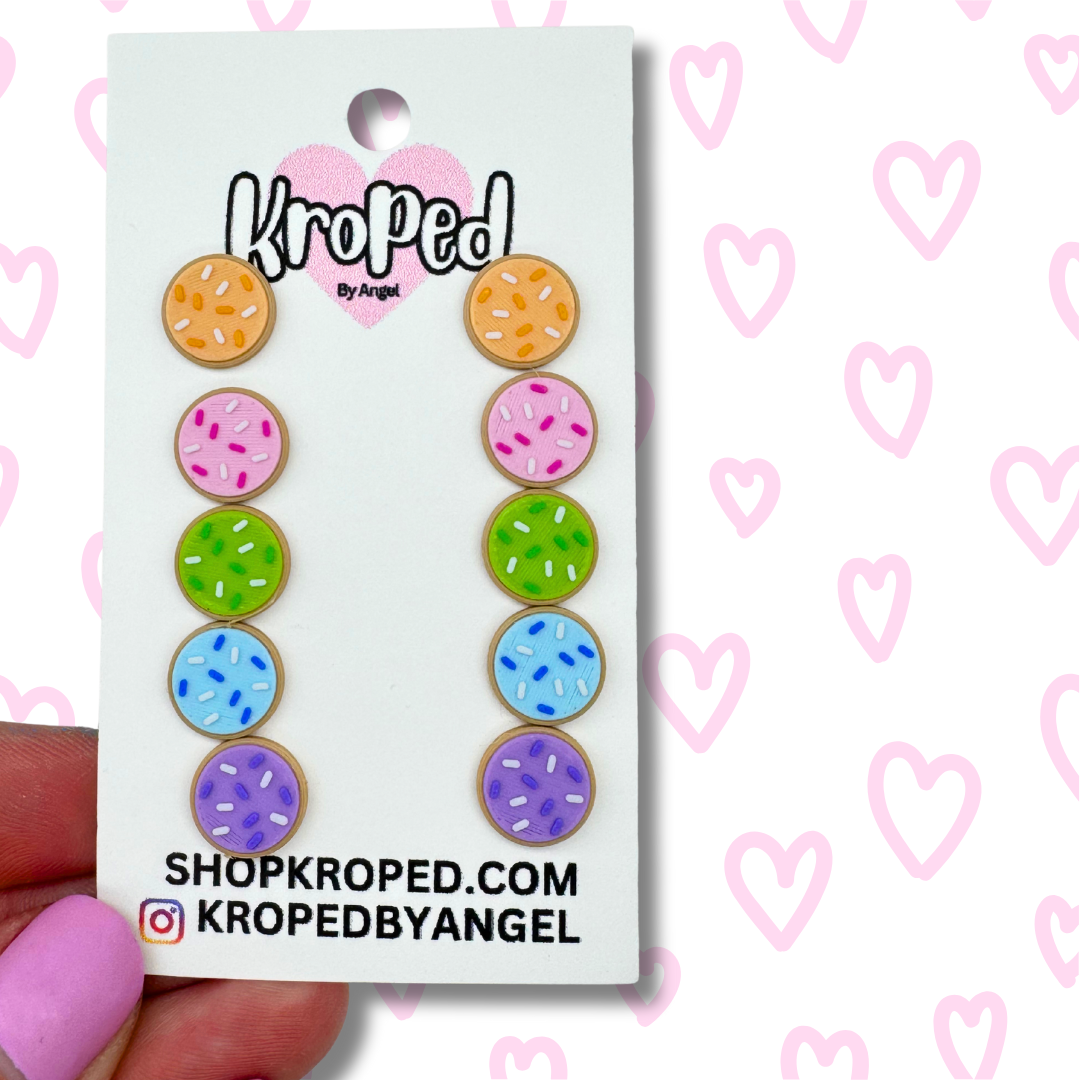 Sugar Cookie Stud Earrings