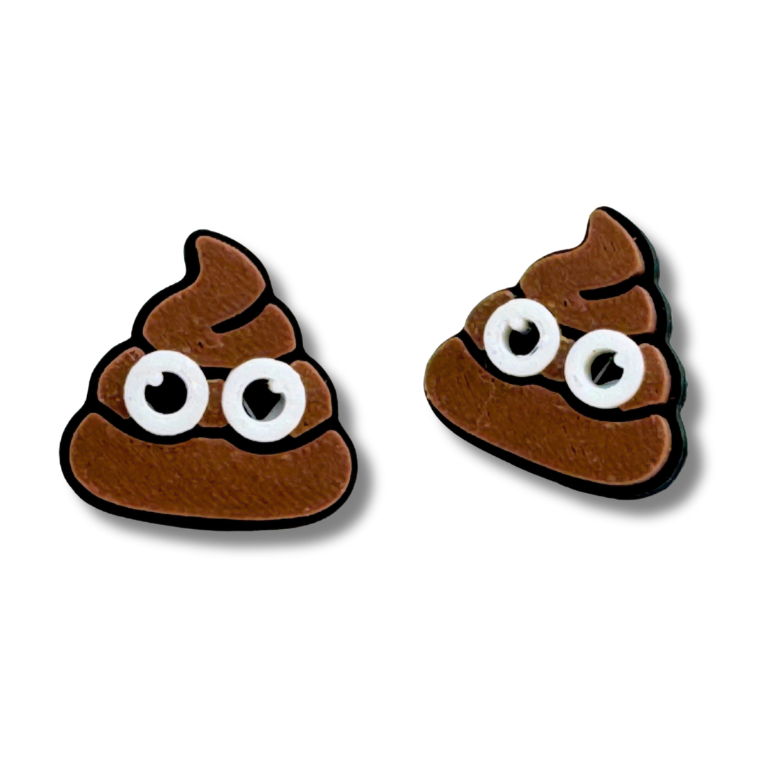 Poo Stud Earrings