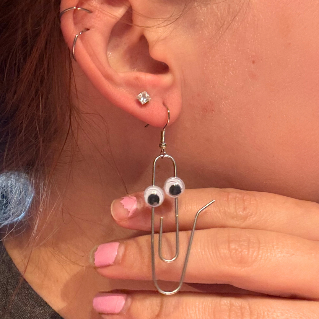 Clippy Paperclip Earrings