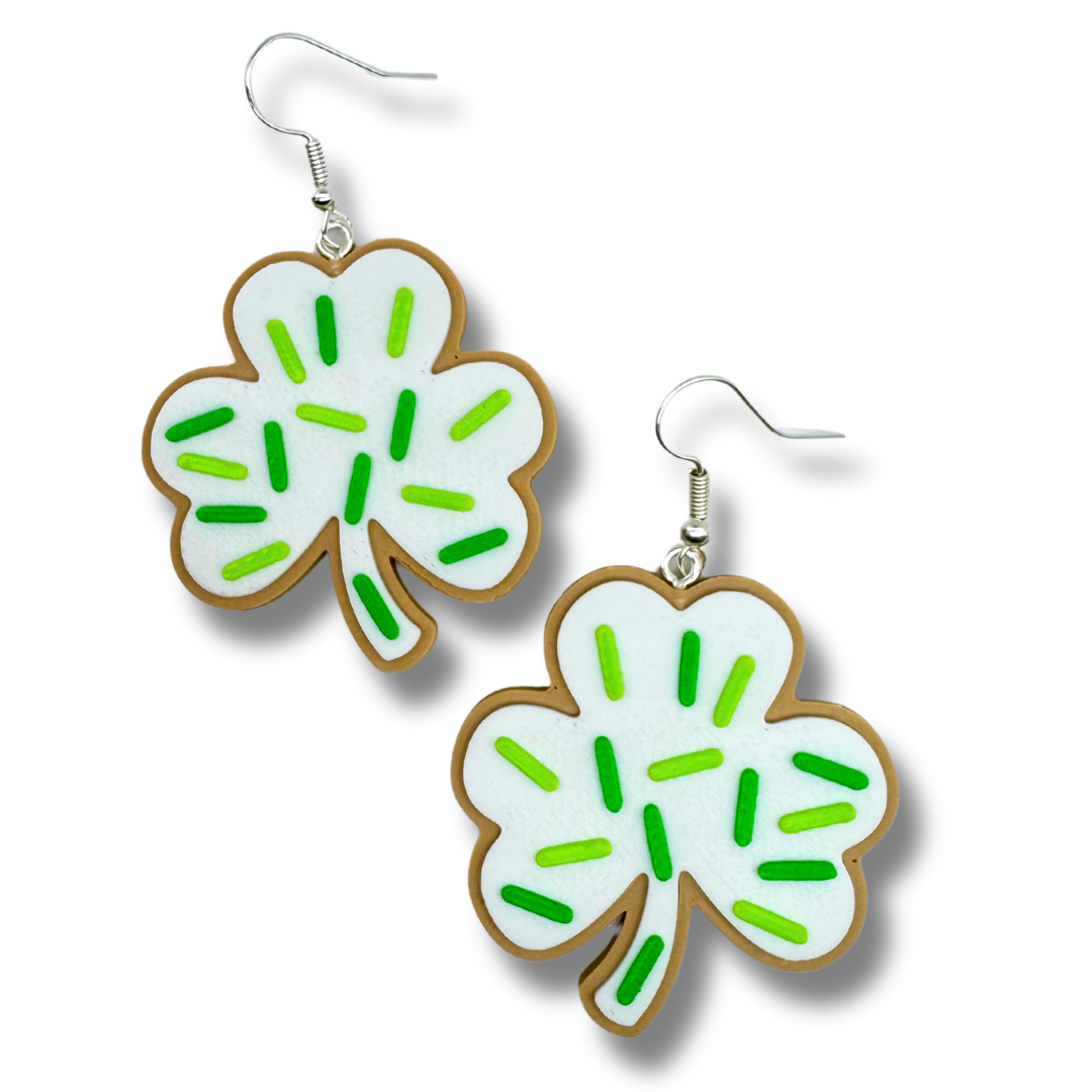 Shamrock Clover Sugar Cookies
