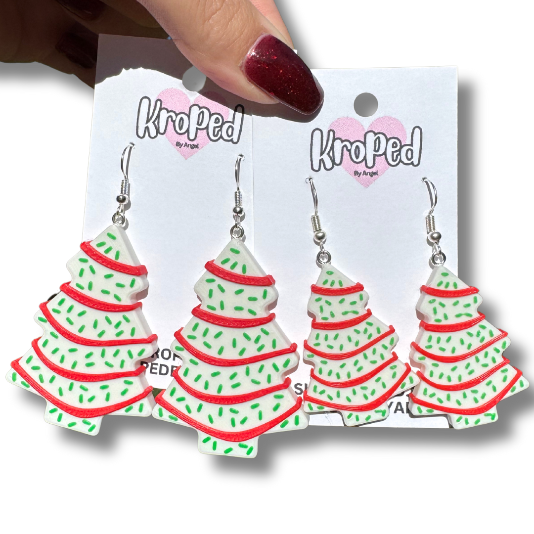 Christmas Cake Earrings