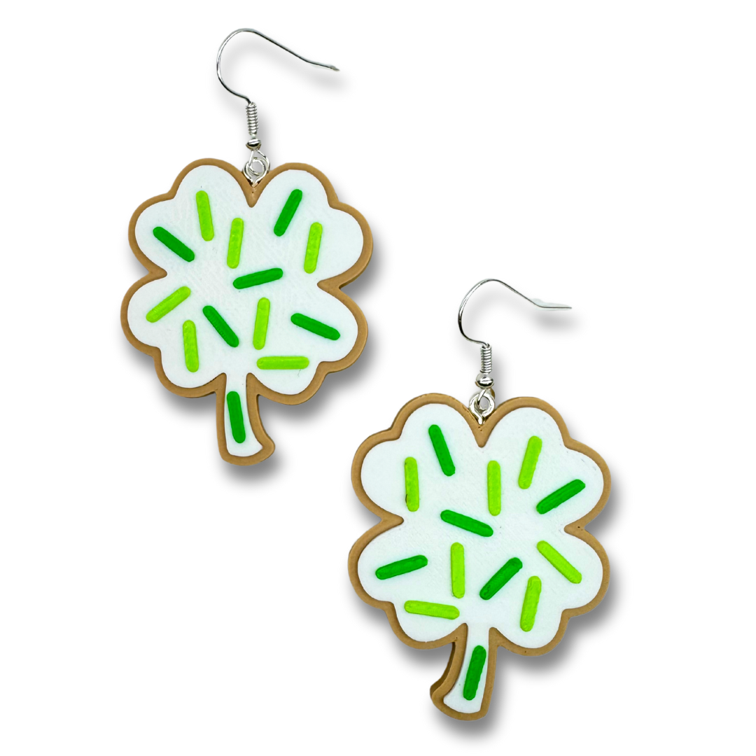 Shamrock Clover Sugar Cookies