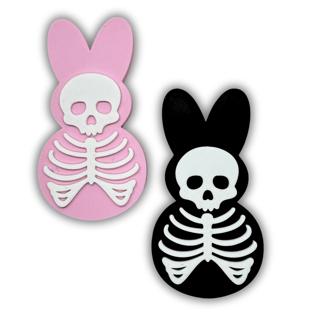 Skelton Marshmallow Peep Magnet