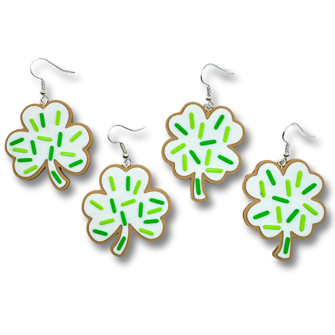 Shamrock Clover Sugar Cookies