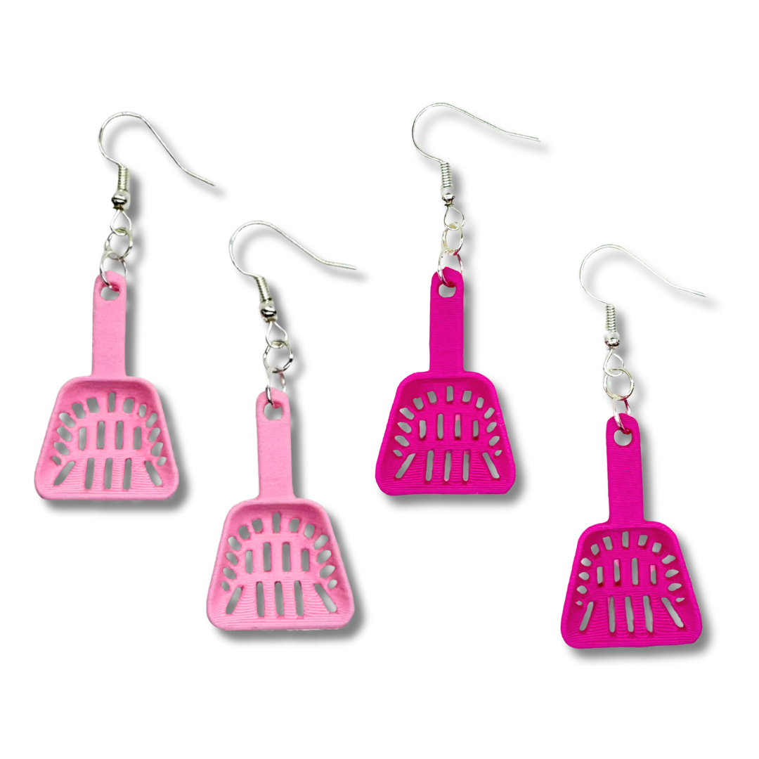 Cat Litter Scooper Earrings