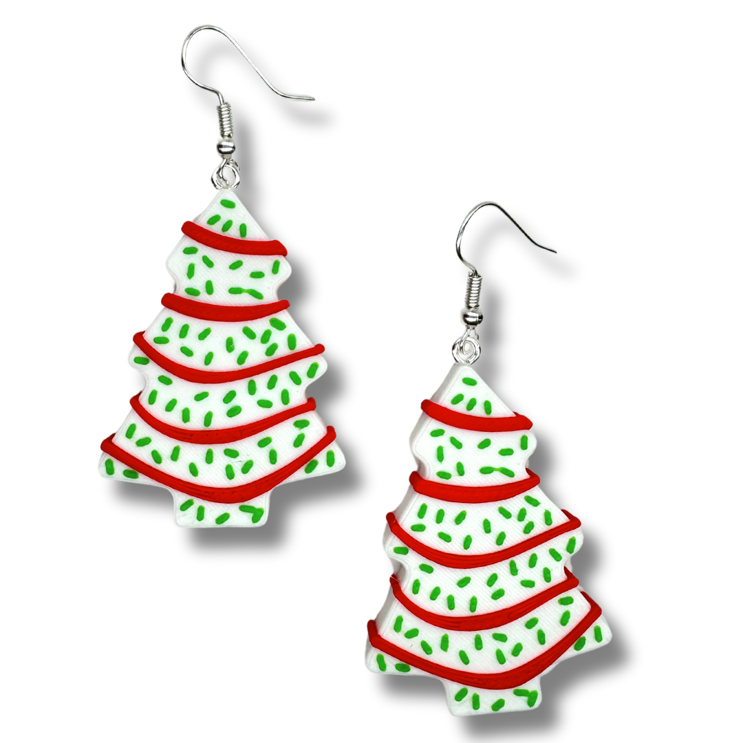 Christmas Cake Earrings