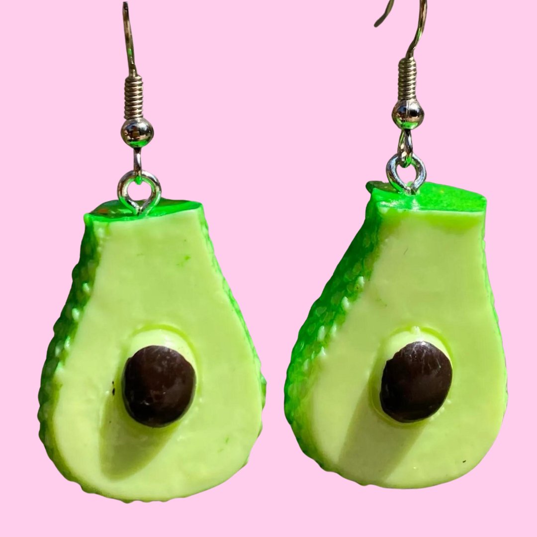 Avocado Slice Earrings - Kroped