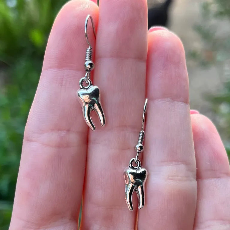 Tooth Charm Earrings