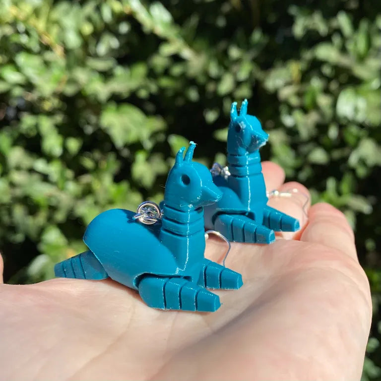 Moving Llama Alpaca Earrings