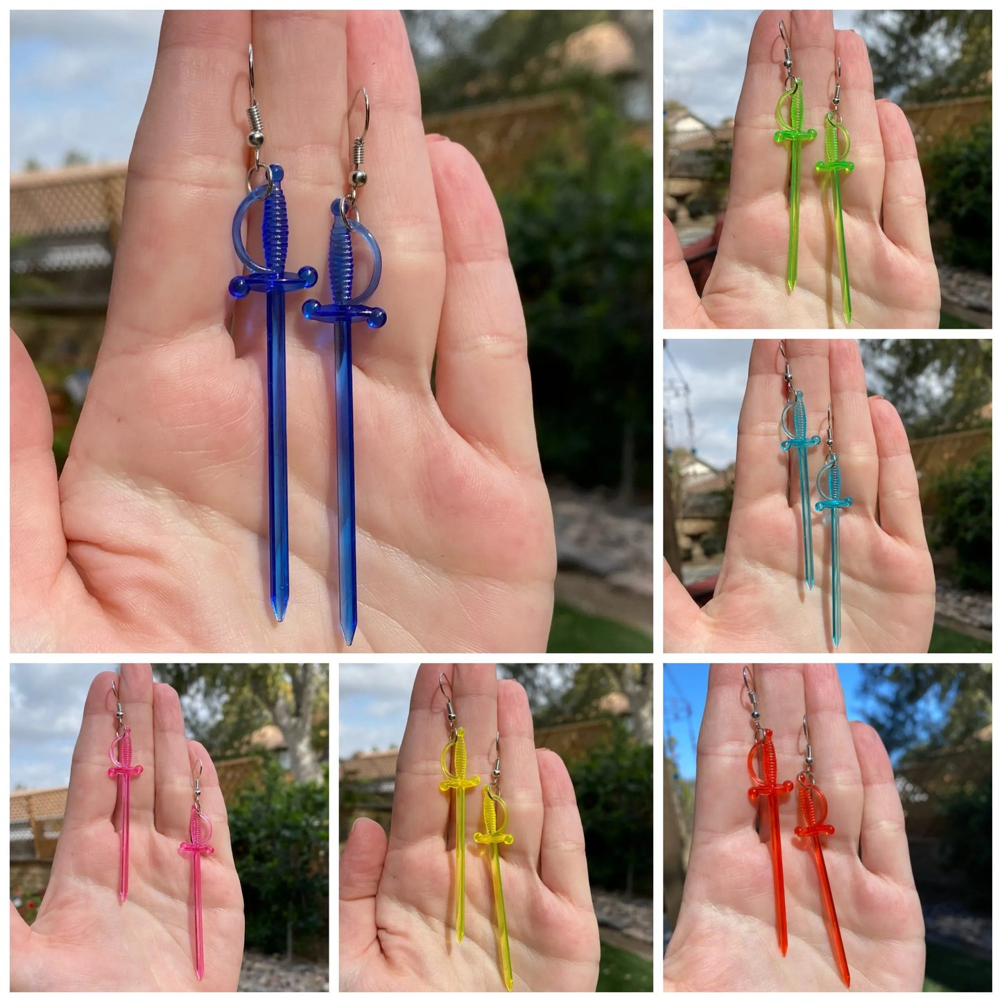 Toothpick Sword Earrings