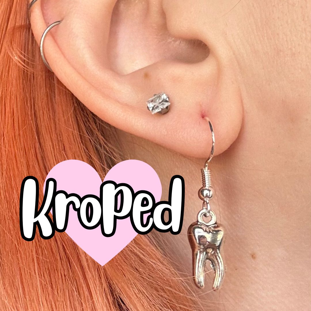 Tooth Charm Earrings