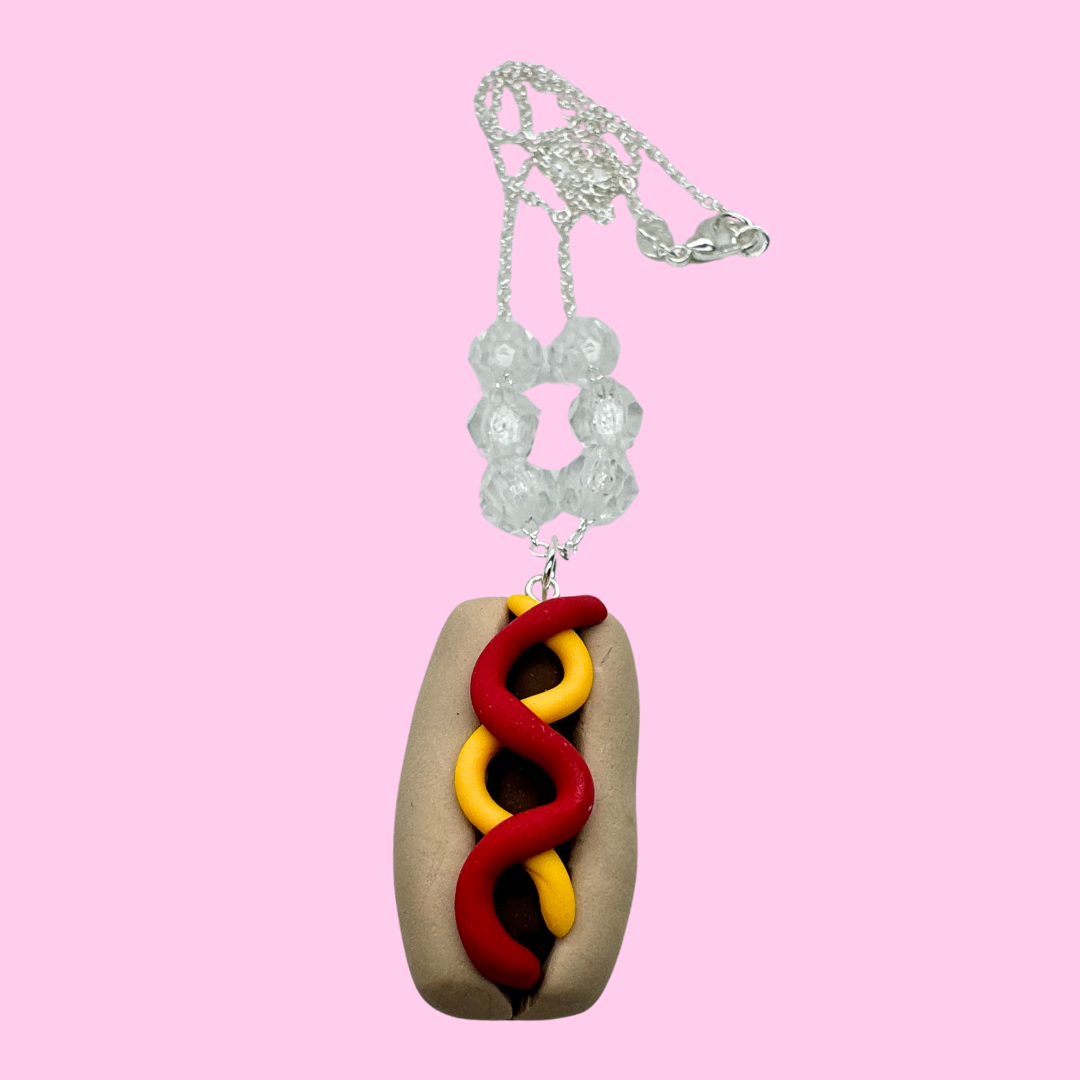 Hot Dog Necklace