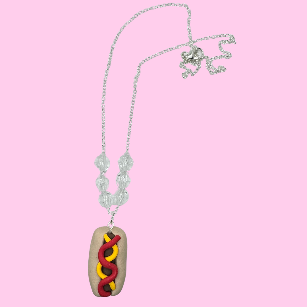 Hot Dog Necklace