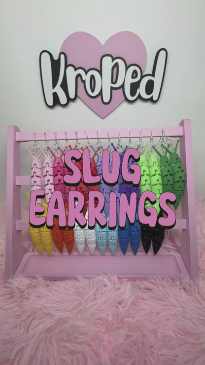 Wiggling Slug Earrings