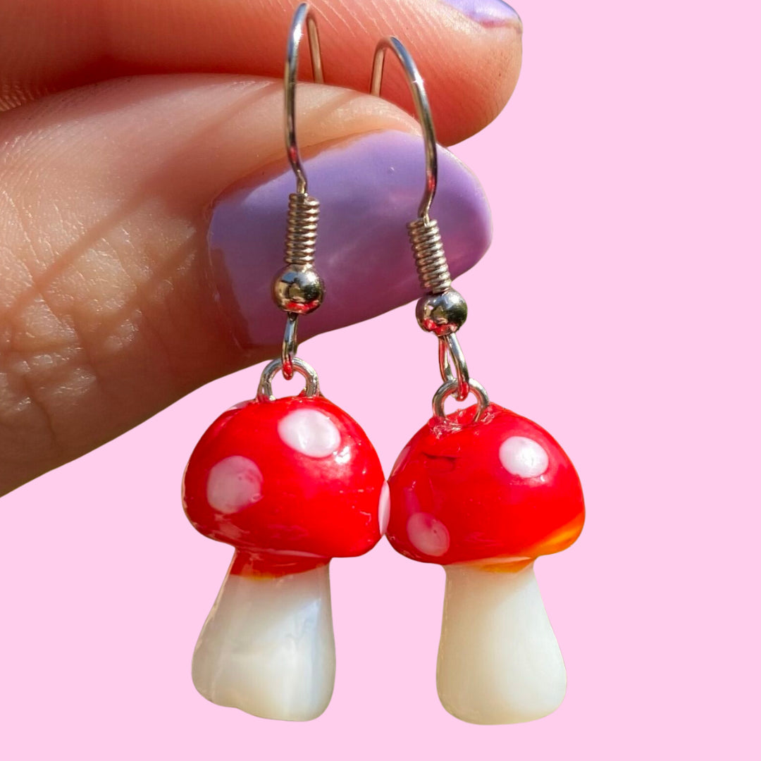 Mushroom Earrings