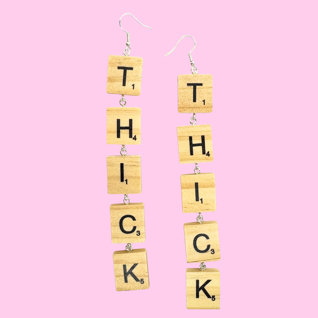 Scrabble Tile Earrings