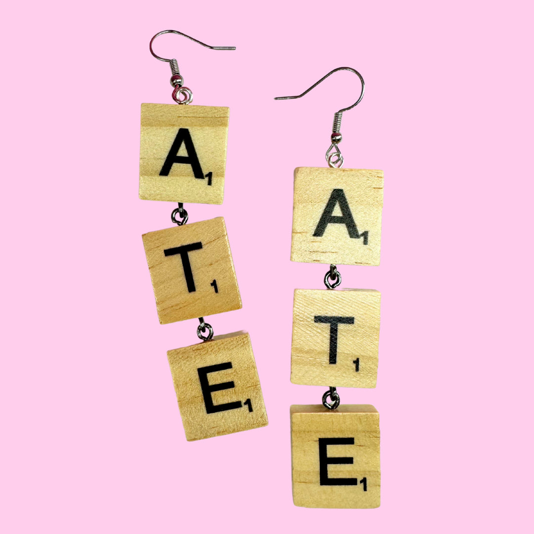 Scrabble Tile Earrings