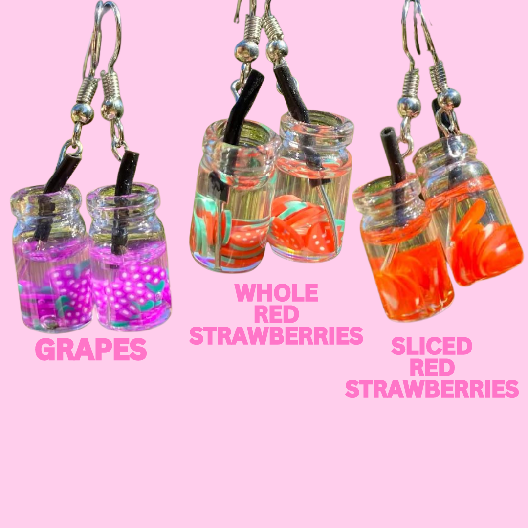 Tiny Fruit Water Earrings