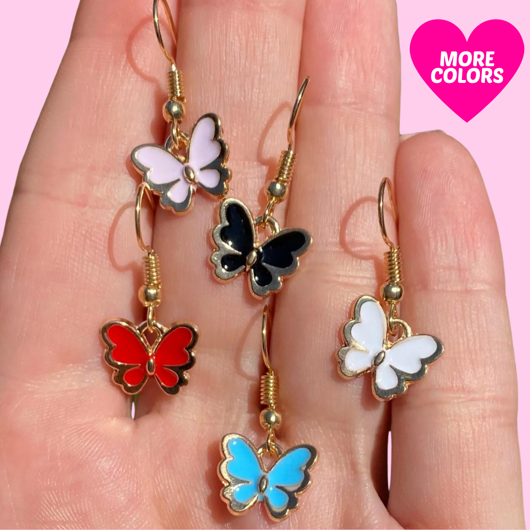 Tiny Butterfly Earrings