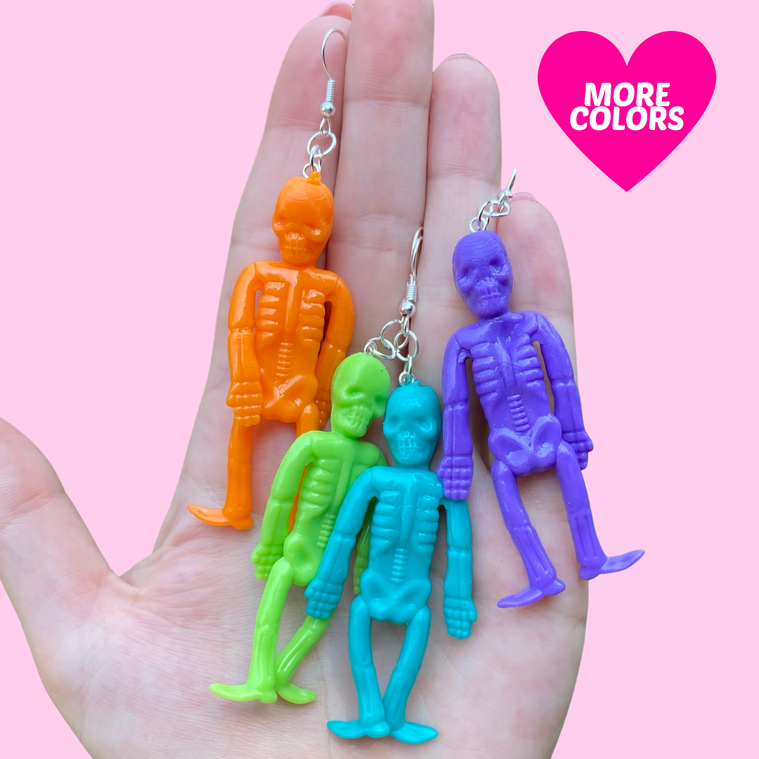 Stretchy Skeleton Earrings