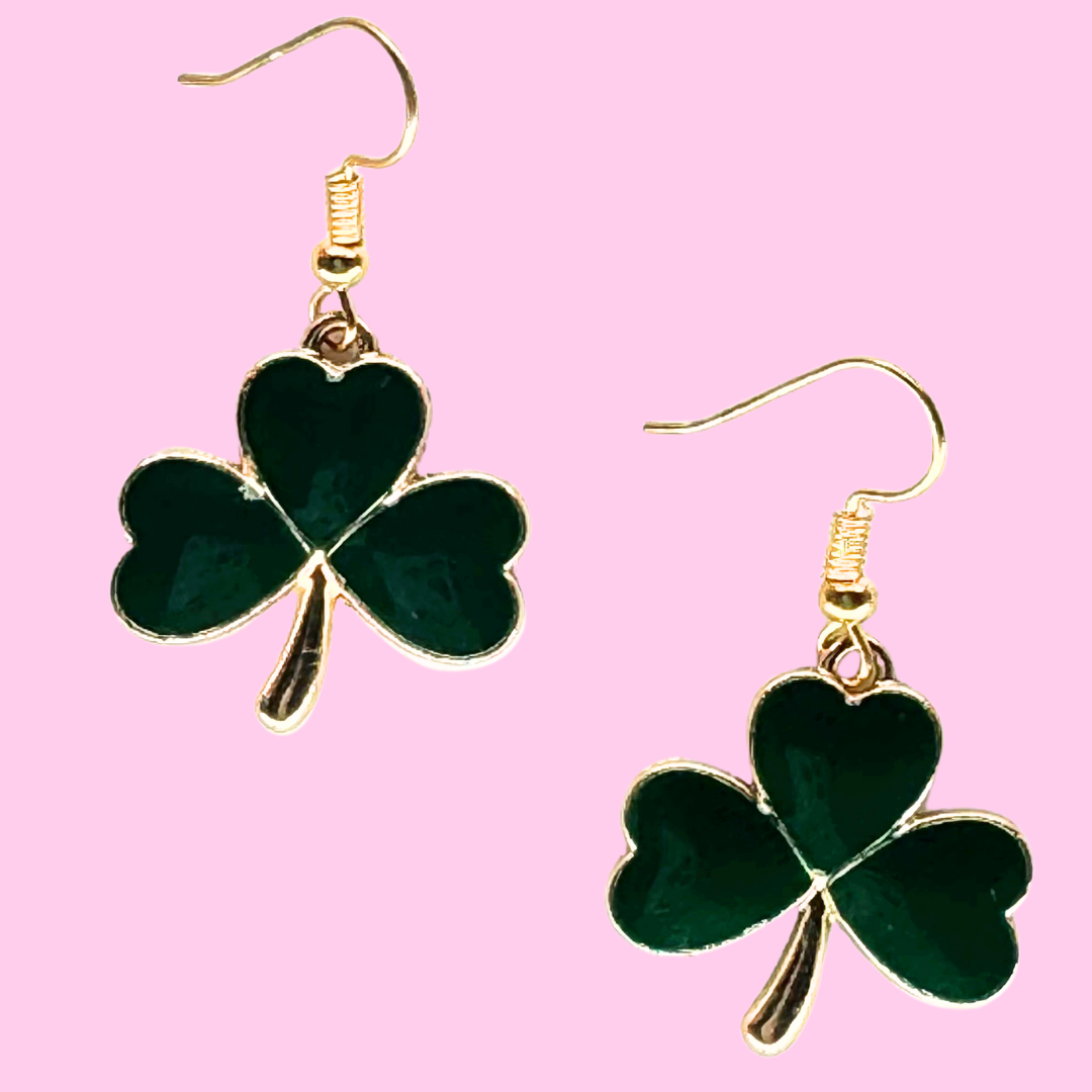 Heart Shamrock Earrings