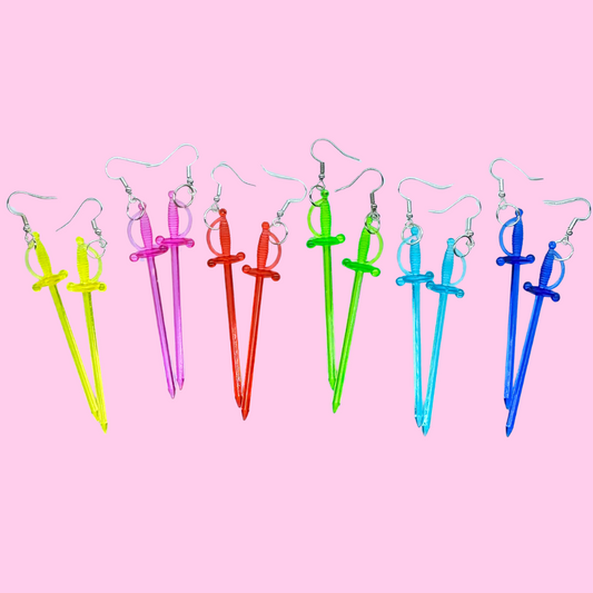 Toothpick Sword Earrings