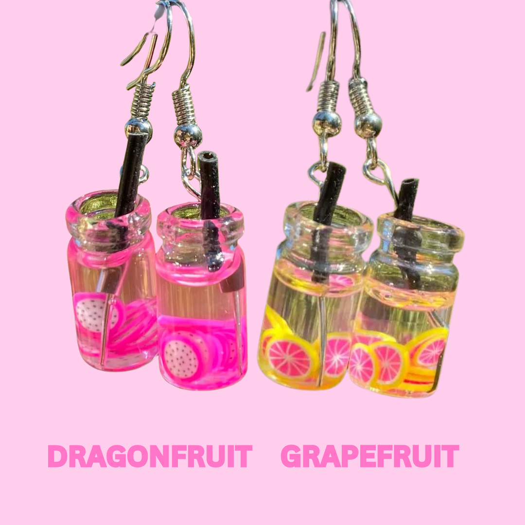 Tiny Fruit Water Earrings