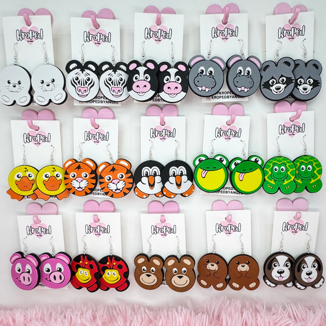 Zoo Animal Earrings