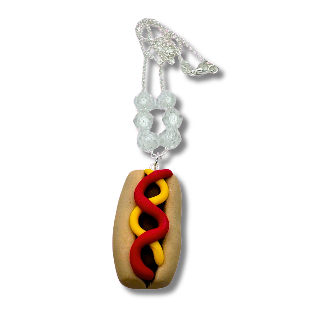 Hot Dog Necklace
