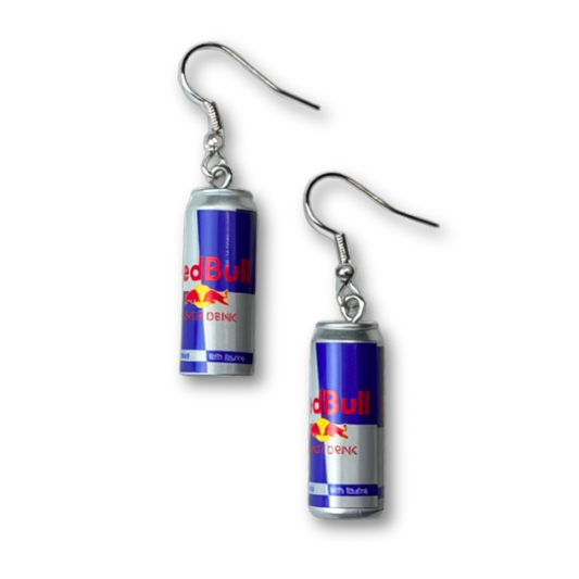 Bull Energy Drink Earrings