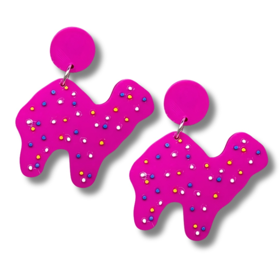 Iced Animal Cookie Earrings