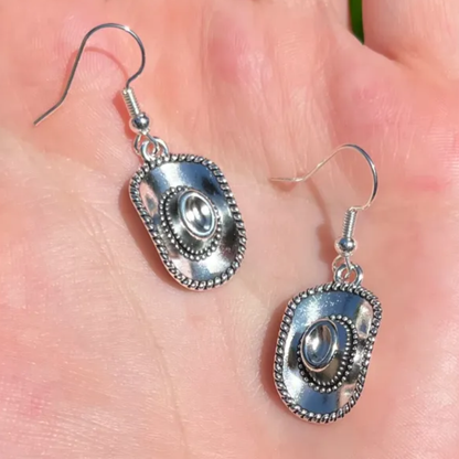 Cowboy Hat Charm Earrings