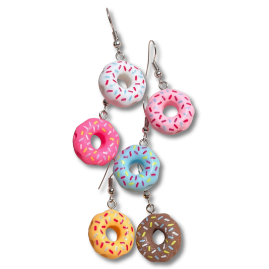 Sprinkle Donut Earrings
