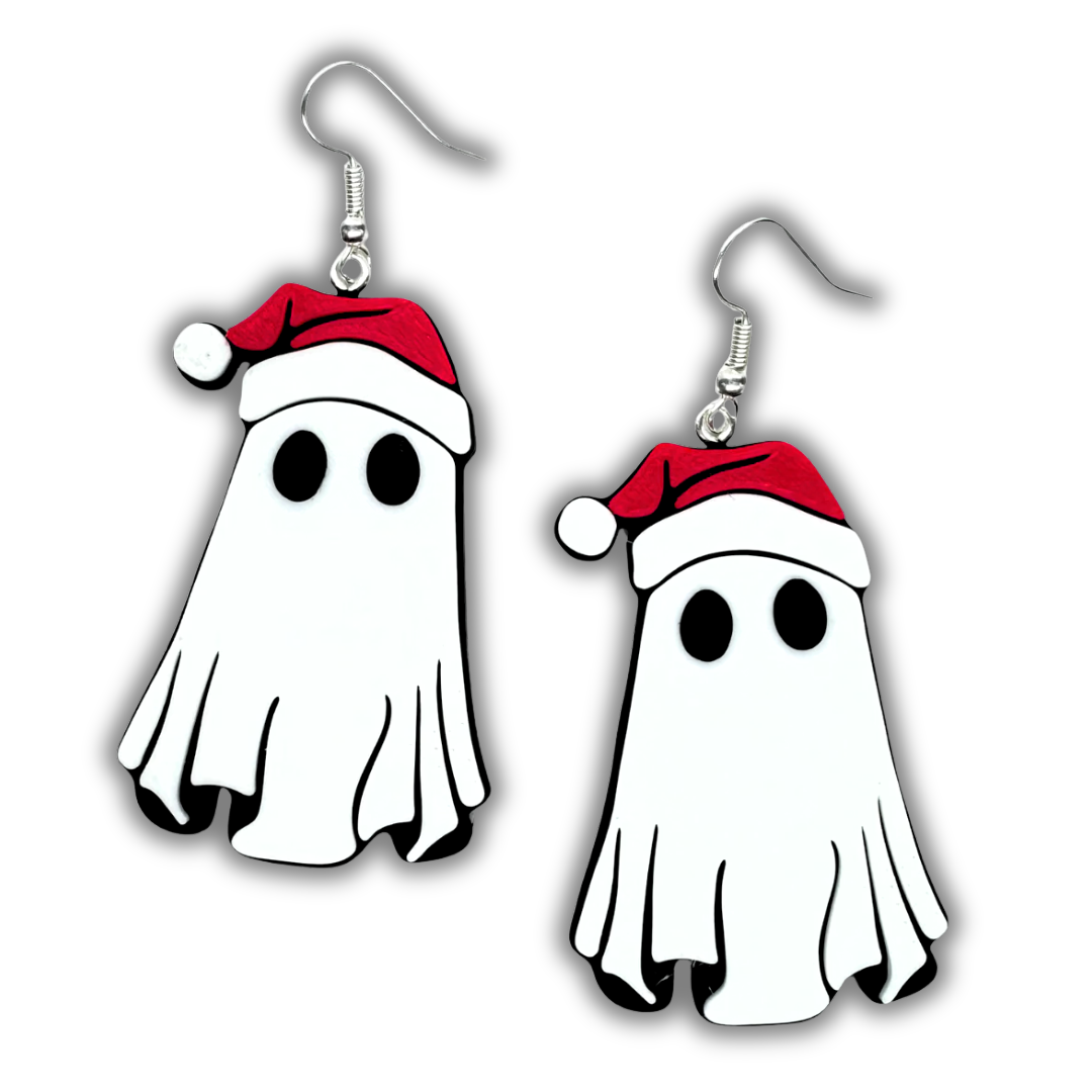 Santa Ghost Earrings