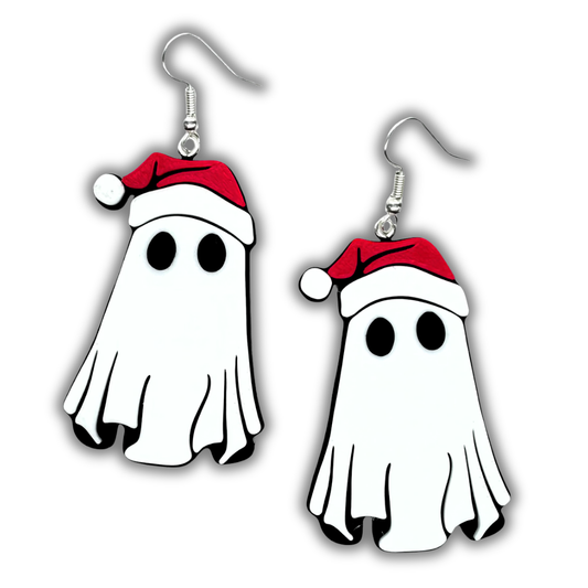 Santa Ghost Earrings