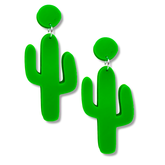 Cactus Stud Dangle Earrings