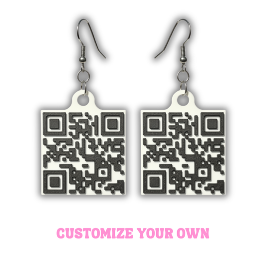 Custom QR Code Earrings