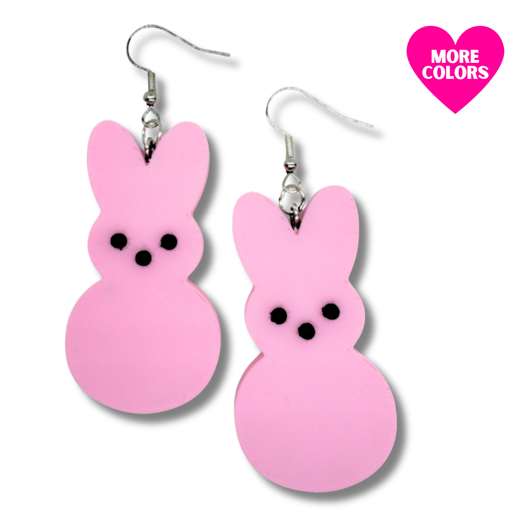 Marshmallow Bunny Earrings