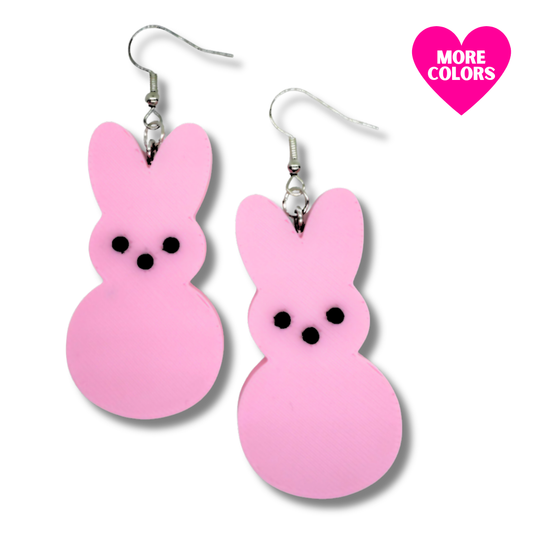 Marshmallow Bunny Earrings