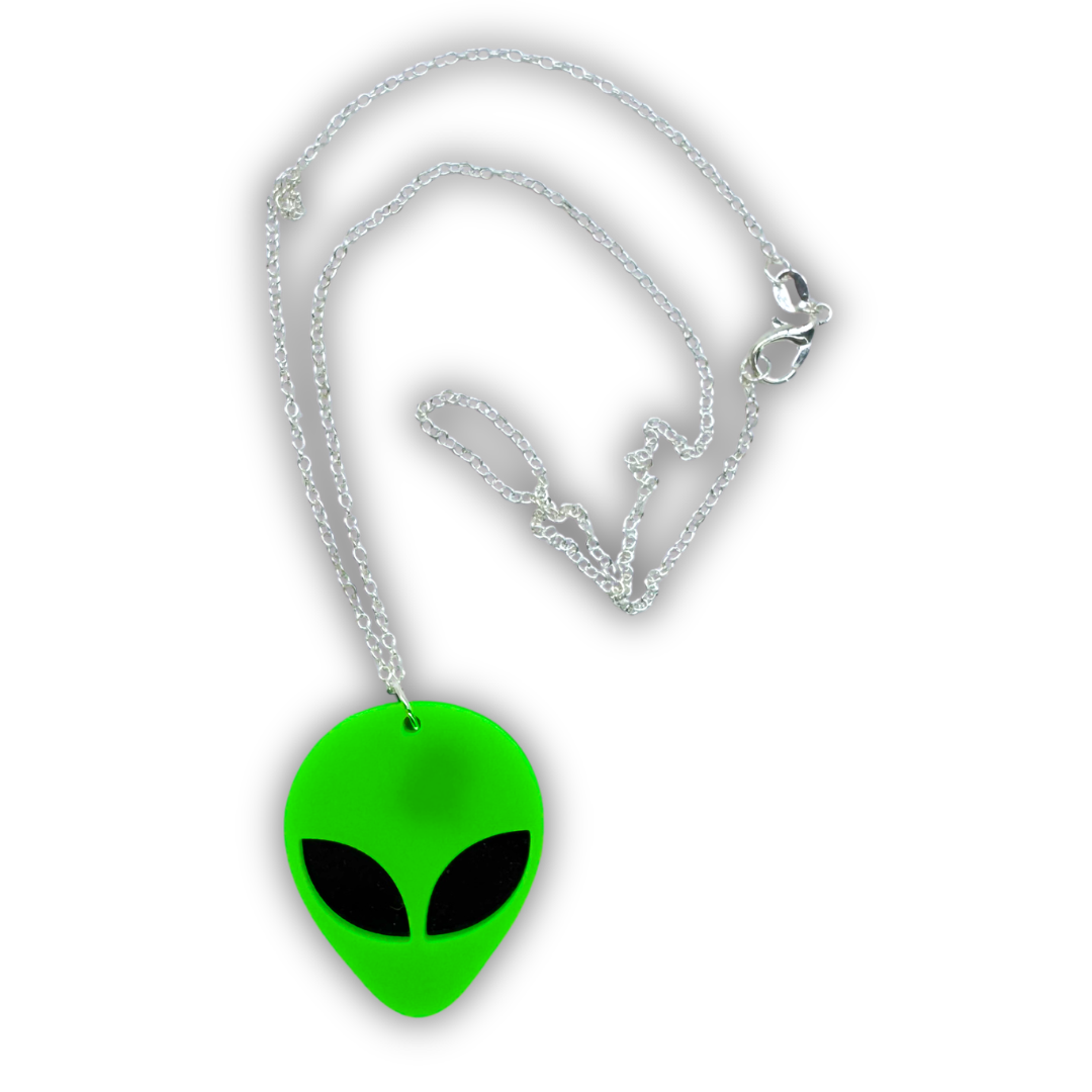 Neon Alien Necklace