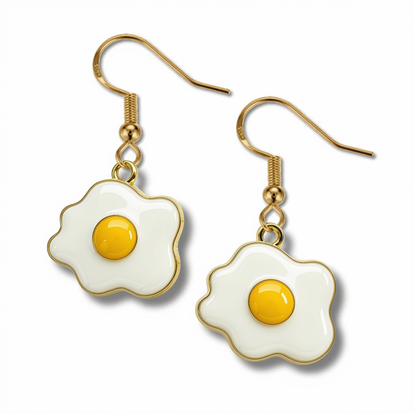 Egg Splat Charm Earrings