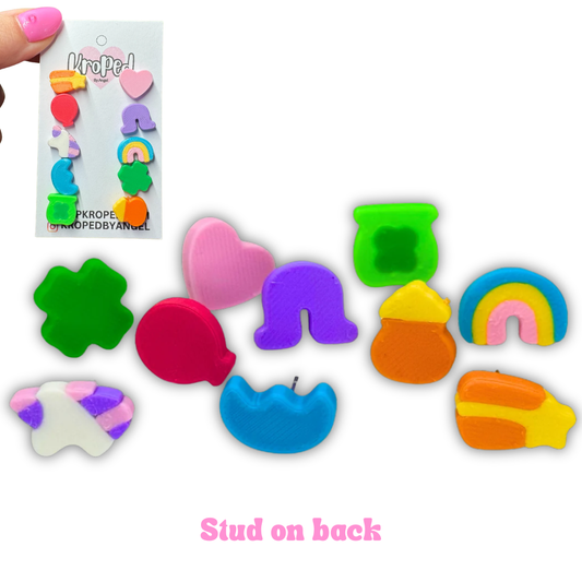 Lucky Cereal 1o Piece Stud Earring Pack