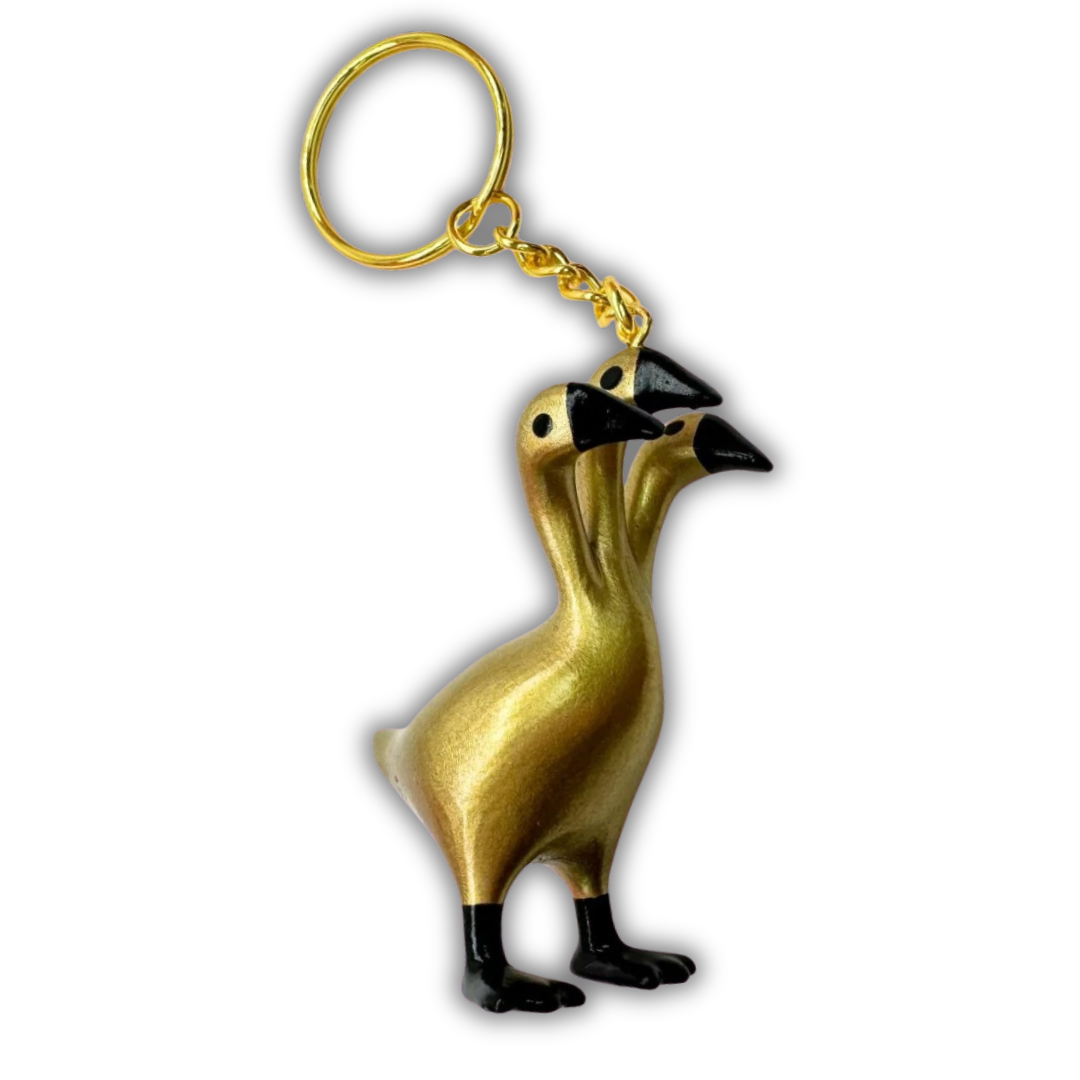 3 Headed Duck Keychain