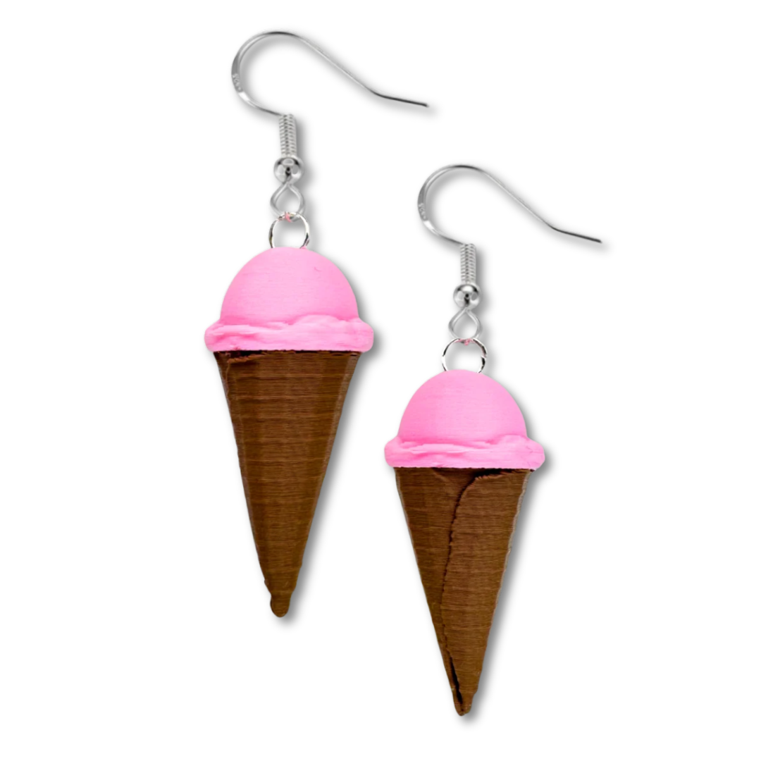 Ice Cream Cone Earrings