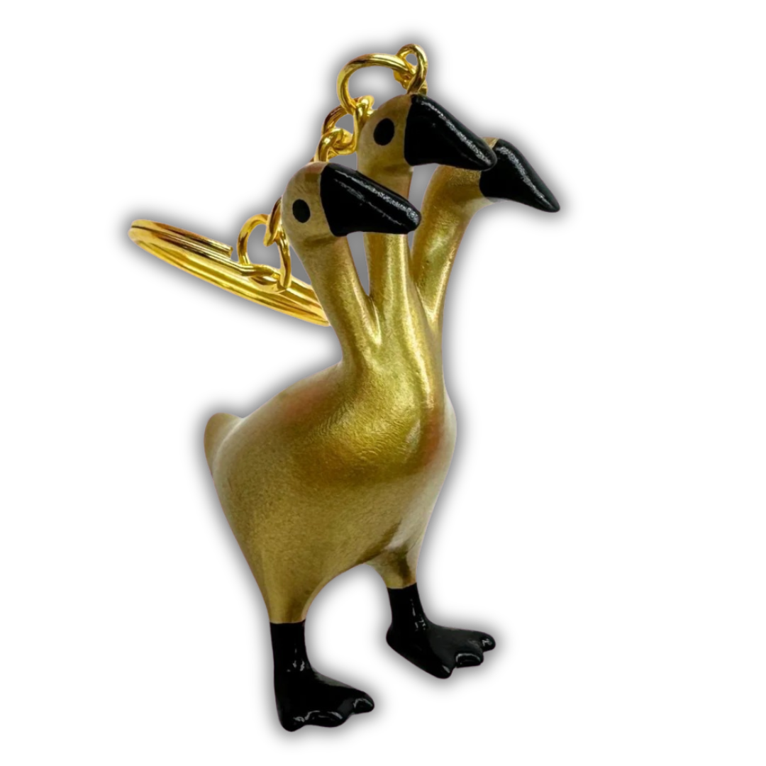 3 Headed Duck Keychain