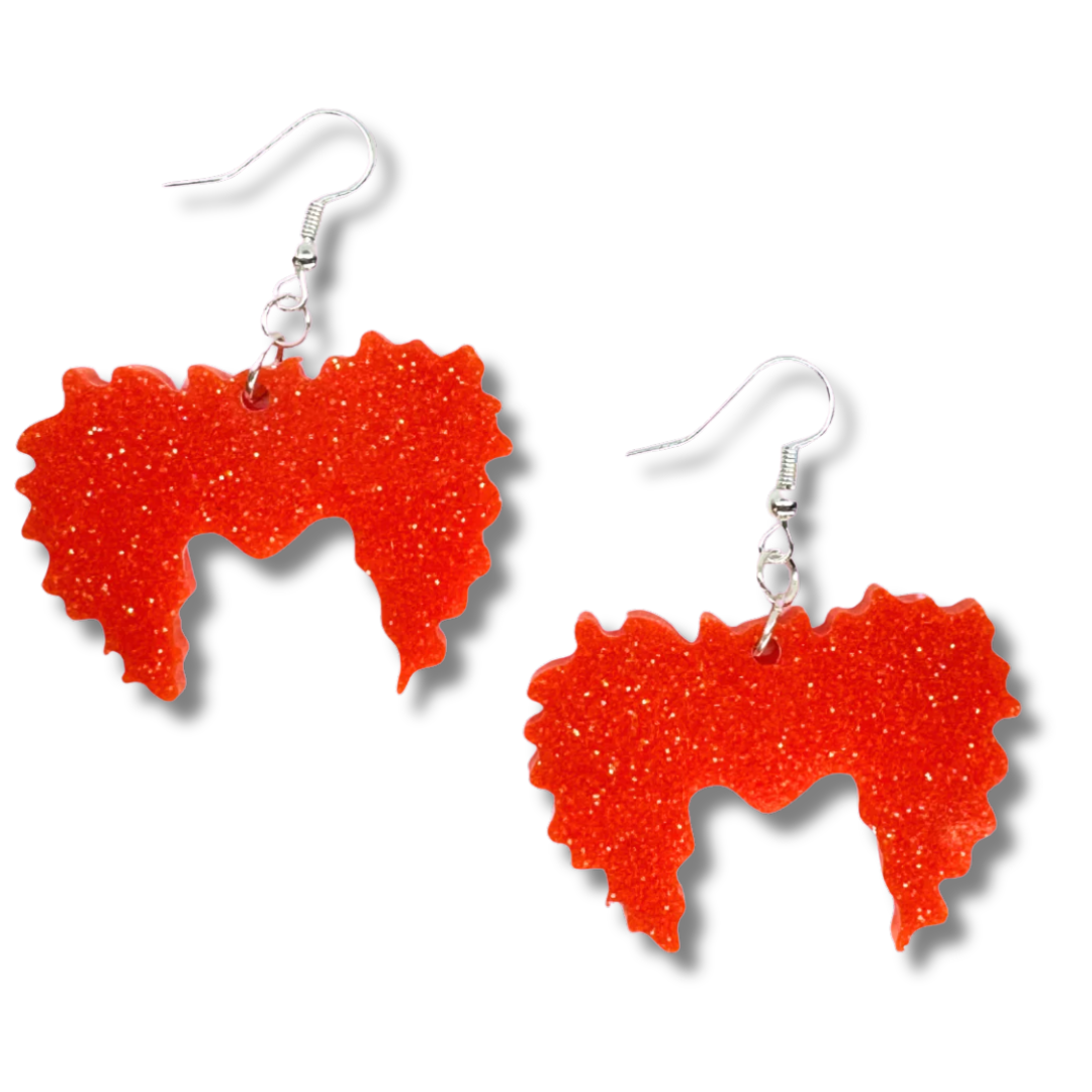 Witch Hair Shape Earrings