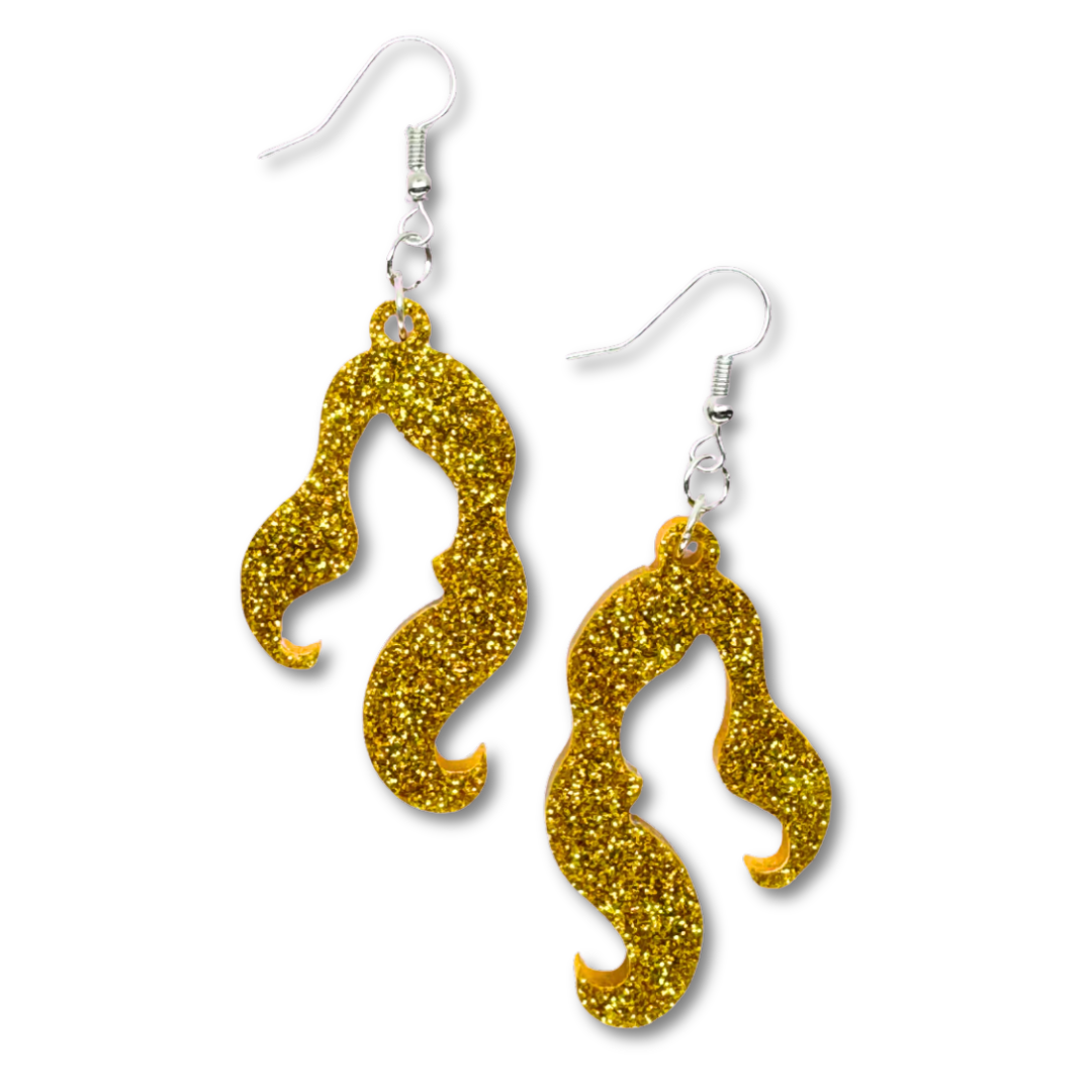 Witch Hair Shape Earrings