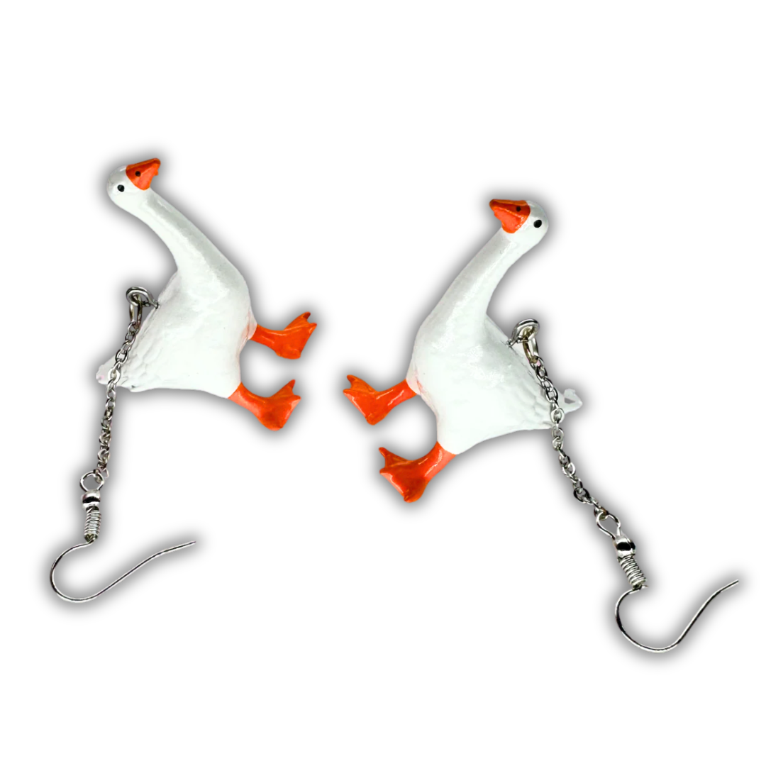 Single Head Duck Earrings