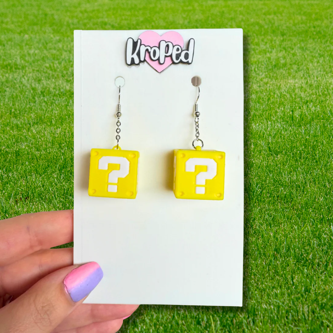 3D Mystery Box Earrings