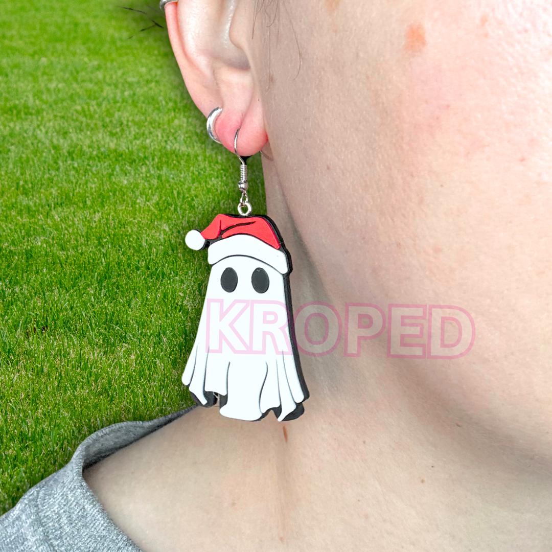 Santa Ghost Earrings